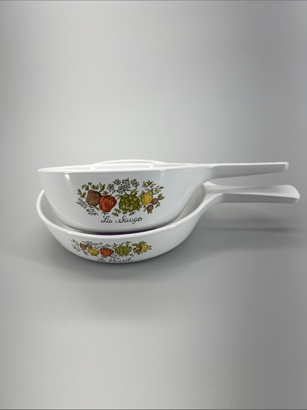 Corningware Spice of Life Ceramic Saucepan Set Oven Stovetop Microwave Cookware
